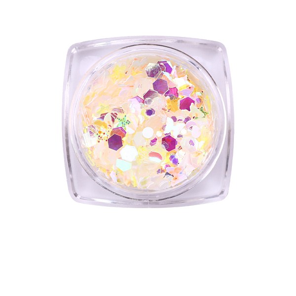 

PandaHall Shining Nail Art Decoration Accessories, with Glitter Powder and Sequins, DIY Sparkly Paillette Tips Nail, Mixed Shapes, Champagne...