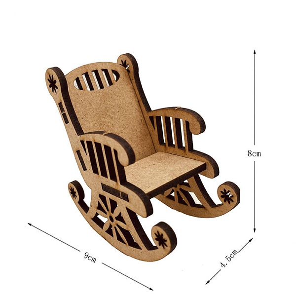 

PandaHall Unfinished Wooden Chair, for DIY Hand Painting Crafts, Christmas Tabletop Ornament, Tan, 9x4.5x8cm Wood Furniture & Appliances..., Orange