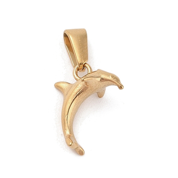 

PandaHall Vacuum Plating 304 Stainless Steel Charms, Shark Charm, Golden, 14.5x11x8.5mm, Hole: 4.5x2mm 304 Stainless Steel Shark