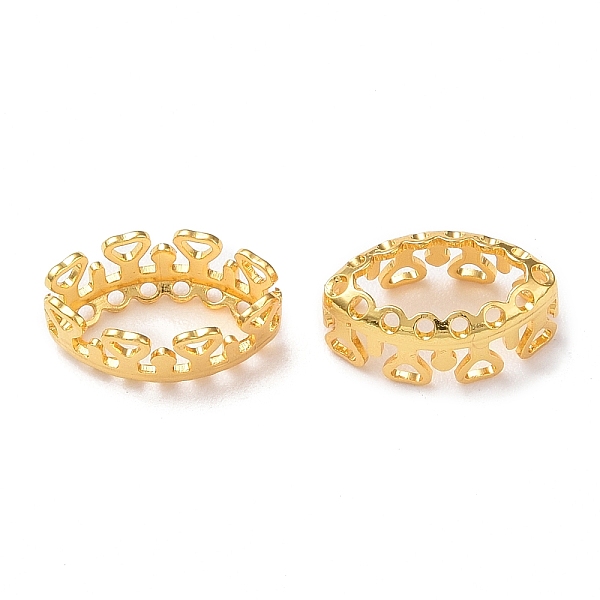 

PandaHall Brass Sew on Prong Settings, Filigree Open Back Claw Settings for Pointed Back Rhinestone, Horse Eye, Golden, Tray: 5x10mm...