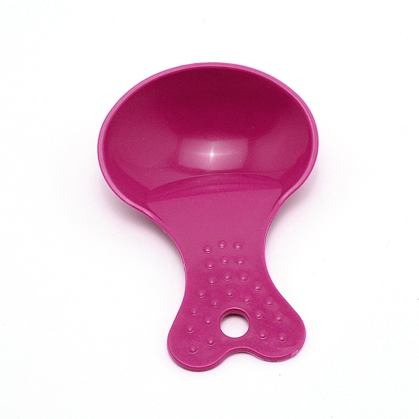 

PandaHall Plastic Food Scoop, Dog Feeder Food Shovel, Pet Supplies, Purple, 106x72x3.5mm, Hole: 8mm Plastic Others Purple
