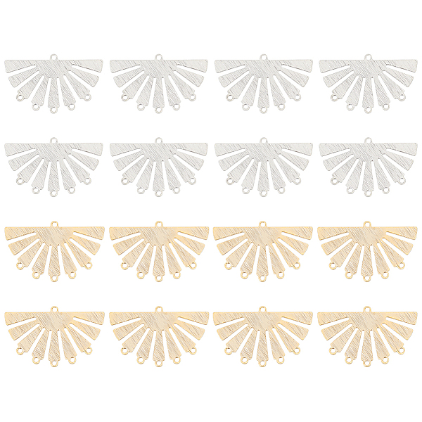 16Pcs 2 Styles Brass Chandelier Components Links