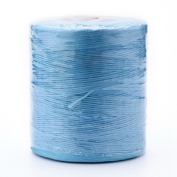 

PandaHall Waxed Polyester Cord for Jewelry Making, Flat, Light Sky Blue, 0.7mm, about 743.65 yards(680m)/roll Waxed Polyester Cord Flat Blue