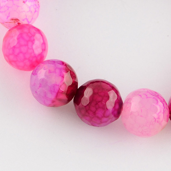 

PandaHall Dyed Natural Multi-Color Agate Beads Strands, Faceted Round, Magenta, 6mm, Hole: 1mm, about 61~62pcs/strand, 14.37 inch(36.5cm)..., Pink