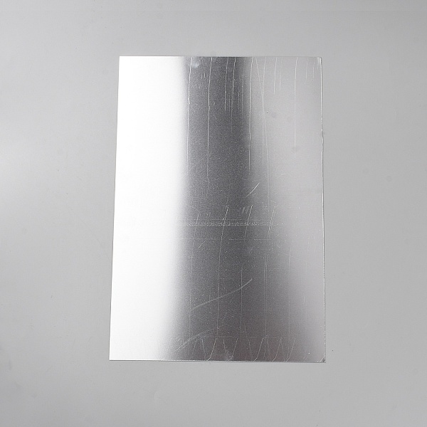 Placa indicadora en blanco para impresión por transferencia térmica de aluminio