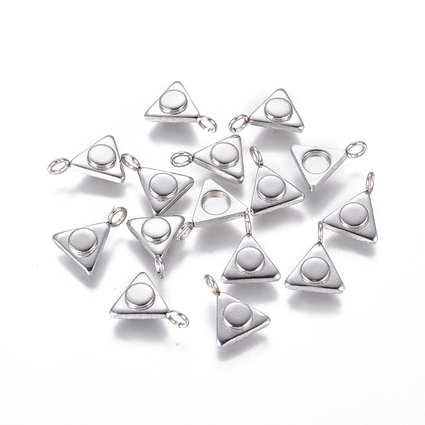 

PandaHall 304 Stainless Steel Pendant Cabochon Settings, Triangle, Stainless Steel Color, Tray: 4mm, 11x9x2mm, Hole: 2mm 304 Stainless Steel...