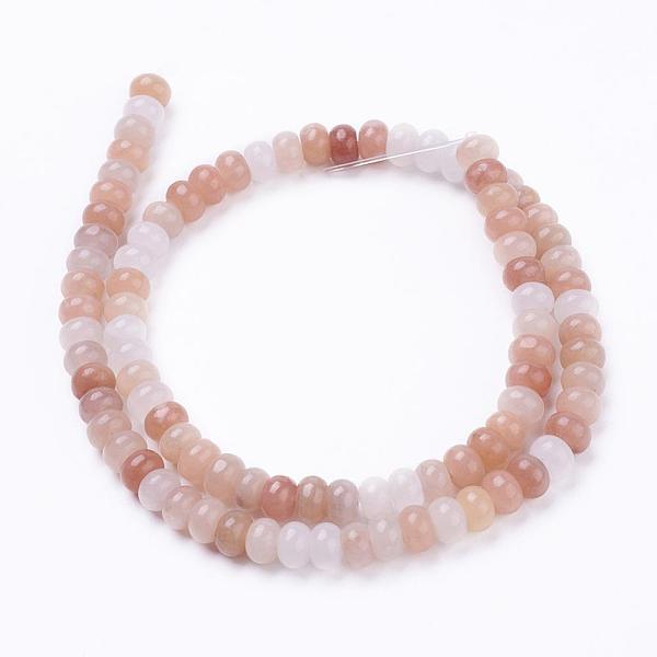 

PandaHall Natural Pink Aventurine Beads Strands, Rondelle, 6.5x4mm, Hole: 1mm, about 91pcs/strand, 15.3 inch~15.5 inch(39~39.5cm) Pink...