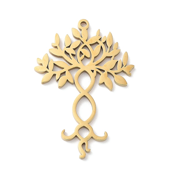 

PandaHall 304 Stainless Steel Pendants, Laser Cut, Golden, Tree of Life, 36.5x25x1mm, Hole: 1.5mm 304 Stainless Steel Tree of Life