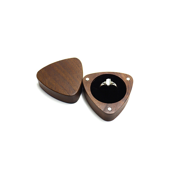 Cajas De Almacenamiento De Anillos De Madera