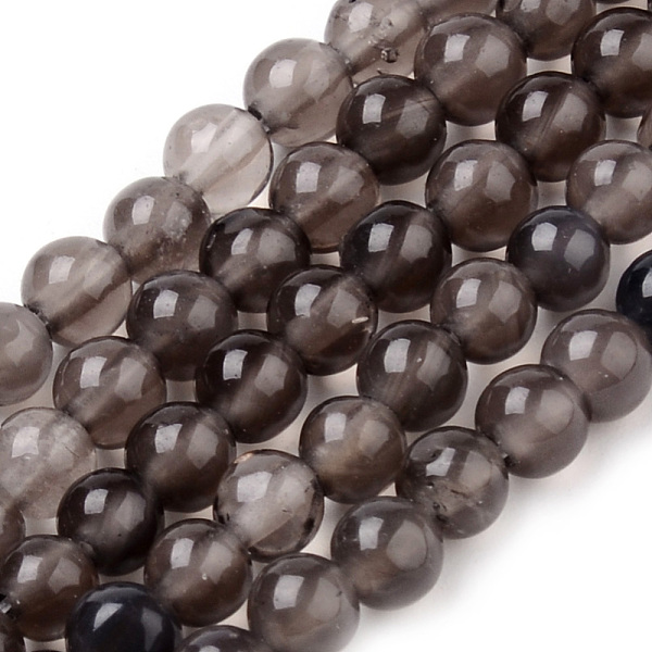 

PandaHall Natural Ice Obsidian Beads Strands, Round, 4~4.5mm, Hole: 1mm, about 90~95pcs/strand, 15.5 inch Obsidian Round