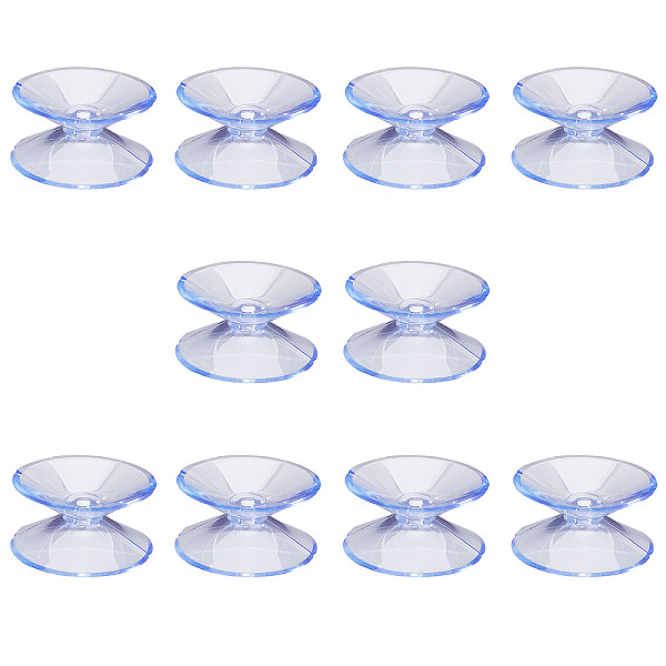

PandaHall Plastic Double-Sided Suction Cups, Sucker for Glass Window, Smooth Tile Wall, Cornflower Blue, 20.5x10mm Plastic Column