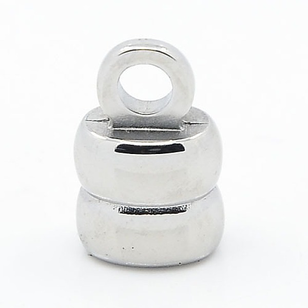 

PandaHall 304 Stainless Steel Cord Ends, Rectangle, Stainless Steel Color, 13x9x6mm, Hole: 3mm 304 Stainless Steel
