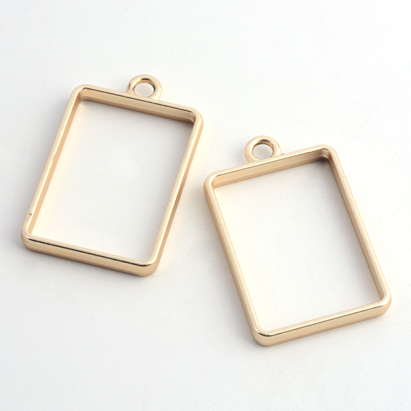 

PandaHall Matte Style Rack Plating Alloy Rectangle Open Back Bezel Pendants, For DIY UV Resin, Epoxy Resin, Pressed Flower Jewelry, Cadmium...