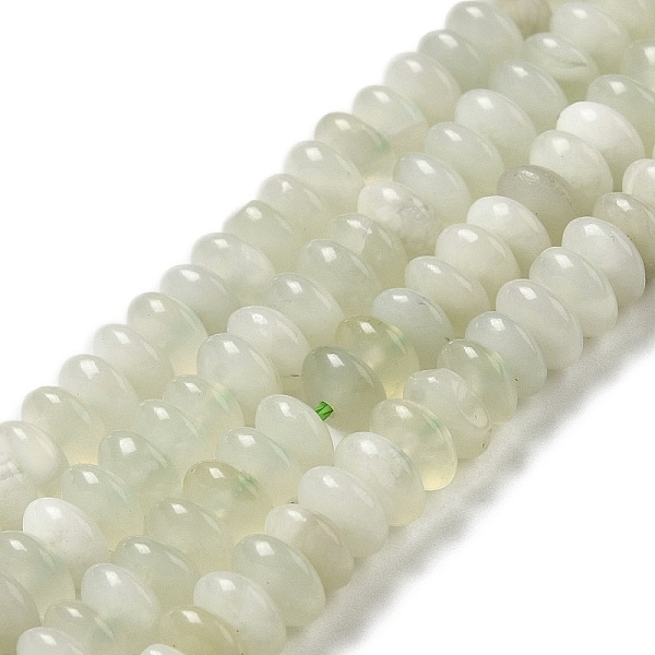 

PandaHall Natural New Jade Beads Strands, Saucer Beads, Rondelle, 6.5x3mm, Hole: 1mm, about 118~119pcs/strand, 15.35''(39cm) New Jade...