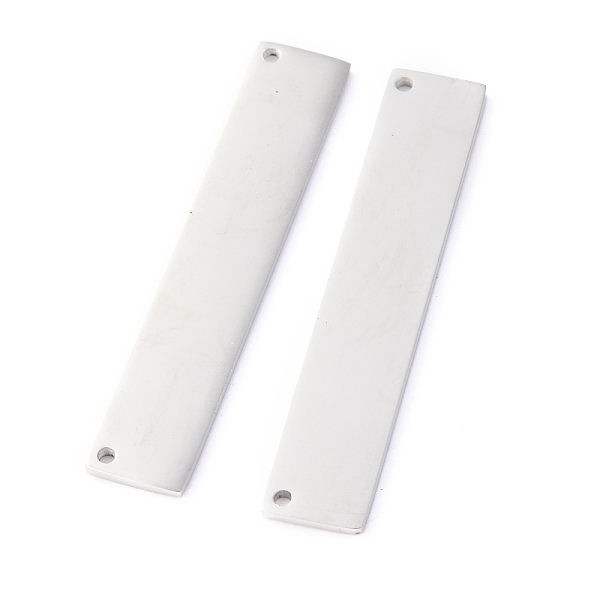 

PandaHall 304 Stainless Steel Pendants, Laser Cut, Rectangle, Stainless Steel Color, 36x7x1.1mm, Hole: 1mm 304 Stainless Steel Rectangle
