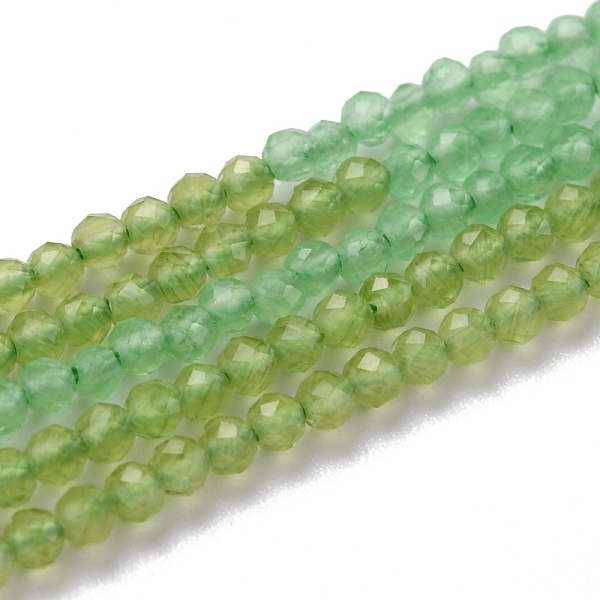 

PandaHall Cat Eye Beads Strands, Faceted, Dyed & Heated, Round, Yellow Green, 2mm, Hole: 0.6mm, about 190pcs/strand, 14.49''(36.8cm) Glass...