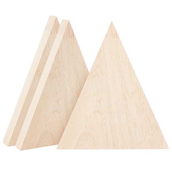 

PandaHall Wood Display Decoration, Wooden Tray Plates, Triangle, 180x150x19mm Wood Triangle
