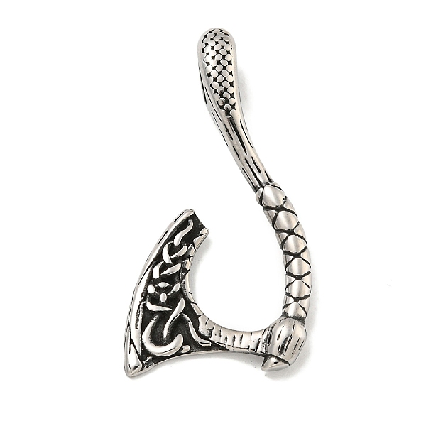 

PandaHall Viking 316 Surgical Stainless Steel Pendants, Axe Charm, Antique Silver, 42.5x21x7.5mm, Hole: 4.5x7mm 316 Surgical Stainless Steel...