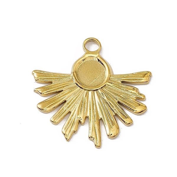 

PandaHall Vacuum Plating 304 Stainless Steel Pendant Cabochon Settings, Sun, Golden, Tray: 6mm, 25x26x1.5mm, Hole: 2.2mm 304 Stainless Steel...