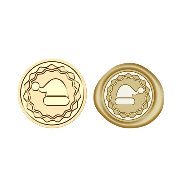 

PandaHall Christmas Series Wax Seal Brass Stamp Head, for Wax Seal Stamp, Golden, Hat, 25x15mm, Inner Diameter: 7mm Brass Hat