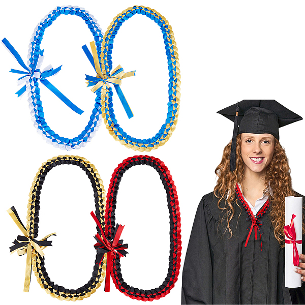 4 corde d'honneur de remise de diplôme en polyester 4 couleurs