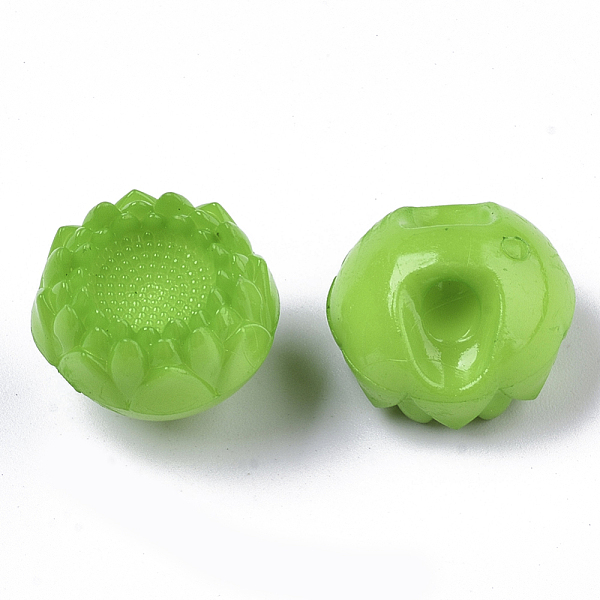 

PandaHall Opaque AS Plastic Shank Buttons, Heronsbill, Lime, 19.5x14mm, Hole: 4mm, about 210pcs/500g Plastic Flower Green