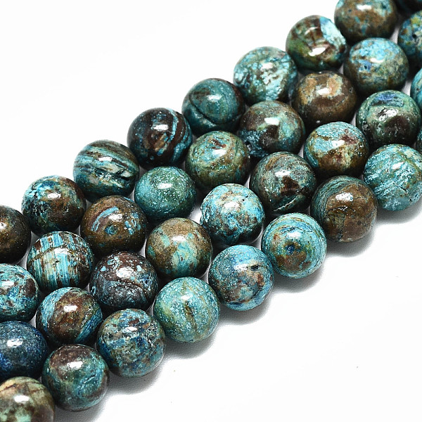

PandaHall Natural Wave Jasper Beads Strands, Round, Dyed, 8mm, Hole: 1.2mm, about 47~48pcs/strand, 14.96 inch~15.75 inch(38~40cm) Other...