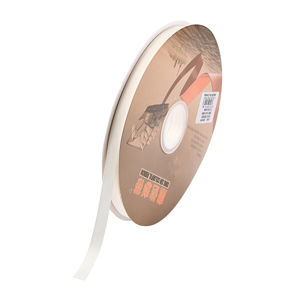 

PandaHall Grosgrain Ribbon, Creamy White, 3/8 inch(10mm), about 100yards/roll(91.44m/roll) Polyester None