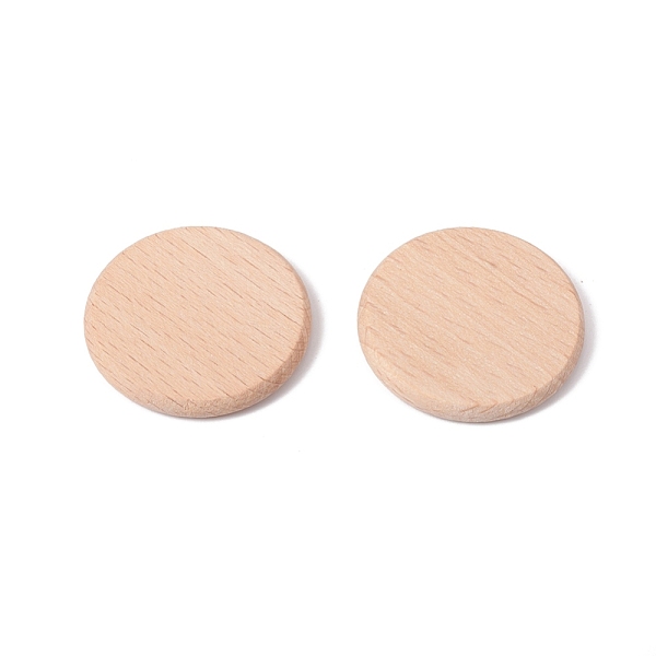 Unfinished Natural Beech Wood Cabochons