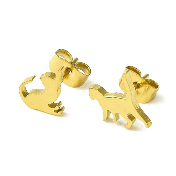 

PandaHall Cute Little Animal Theme 304 Stainless Steel Stud Earrings, Cat Shape, 10x8mm 304 Stainless Steel Cat Shape