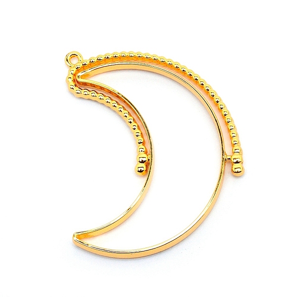 

PandaHall Alloy Open Back Bezel Pendants(rotatable), For DIY Epoxy Resin, Pressed Flower Jewelry, Moon, Cadmium Free & Lead Free, Golden...