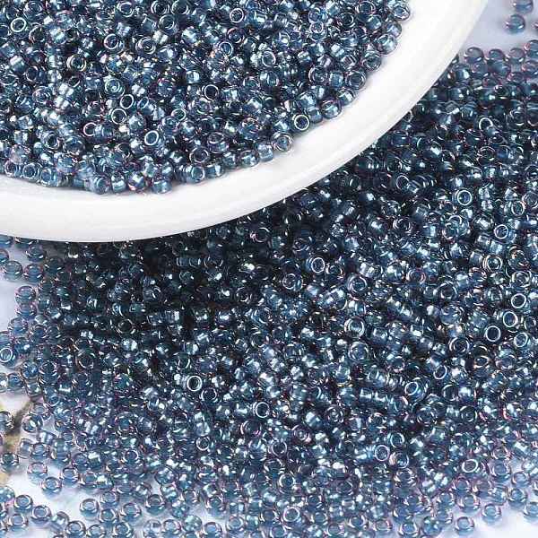 

PandaHall MIYUKI Round Rocailles Beads, Japanese Seed Beads, (RR3747) Fancy Lined Anchor Grey, 15/0, 1.5mm, Hole: 0.7mm, about 27777pcs/50g..., Gray