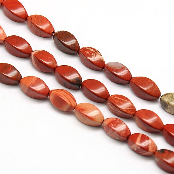 

PandaHall Natural Twist Brecciated Jasper Beads Strands, 12x6x6mm, Hole: 1mm, about 33pcs/strand, 15.74 inch Brecciated Jasper Twist