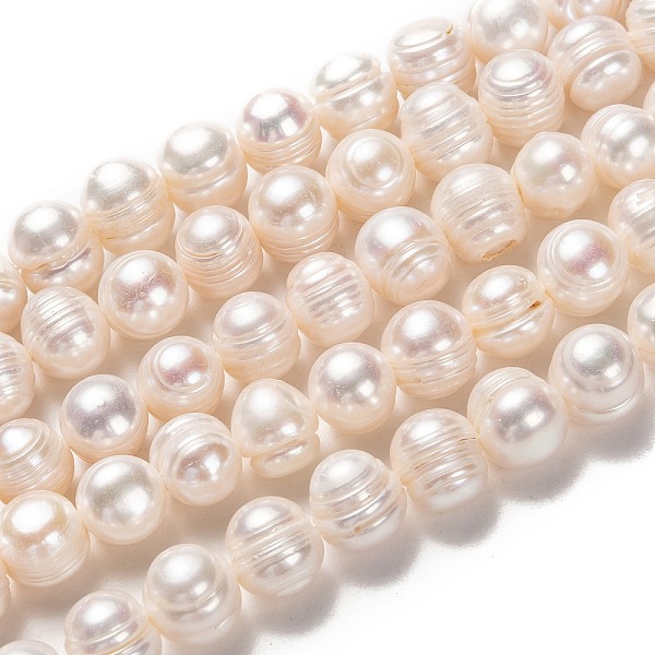 

PandaHall Natural Cultured Freshwater Pearl Beads Strands, Potato, Bisque, 10~11x10.5~12mm, Hole: 0.6mm, about 34pcs/strand, 14.17 inch..., Orange