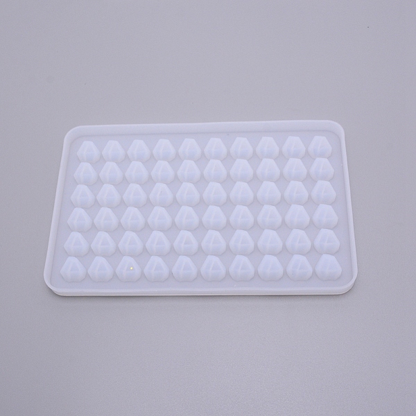 

PandaHall Polygon Ice Food Grade Silicone Molds, Resin Casting Molds, For UV Resin, Epoxy Resin Craft Making, White, 190x121x11mm Silicone...