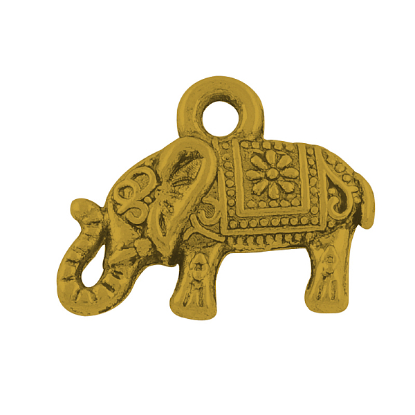 

PandaHall Tibetan Style Alloy Elephant Pendants, Cadmium Free & Nickel Free & Lead Free, Antique Golden, 13x17x3.5mm, Hole: 2mm, about...