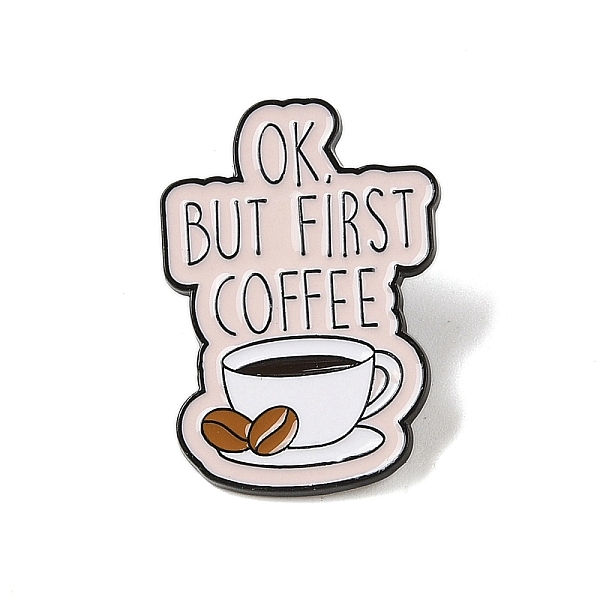 

PandaHall Black Zinc Alloy Brooches, Enamel Pins, Antique White, 30x21x1.5mm Alloy+Enamel Word