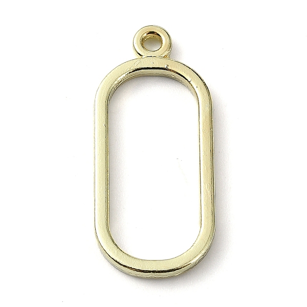 

PandaHall Rack Plating Alloy Pendants, Oval, Golden, 25x11x1.5mm, Hole: 1.6mm Alloy Oval