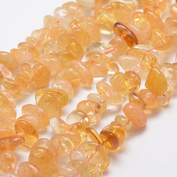 

PandaHall Natural Citrine Beads Strands, Nuggets, Dyed & Heated, 12~20x6~8mm, Hole: 1mm, 15.3 inch(39cm) Citrine Nuggets Yellow
