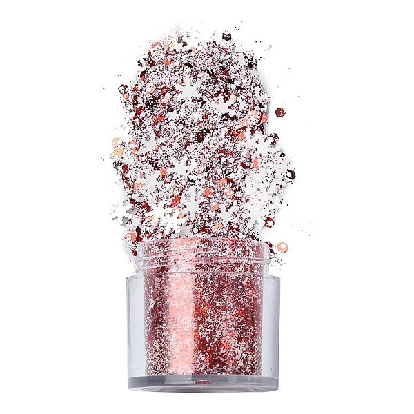 

PandaHall 4G Shining Nail Art Decoration Accessories for Christmas, with Glitter Powder and Sequins, DIY Sparkly Paillette Tips Nail, Mixed..., Red