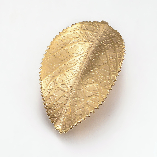 

PandaHall 304 Stainless Steel Pendants, Leaf, Golden, 42x25x5mm, Hole: 3mm 304 Stainless Steel Leaf