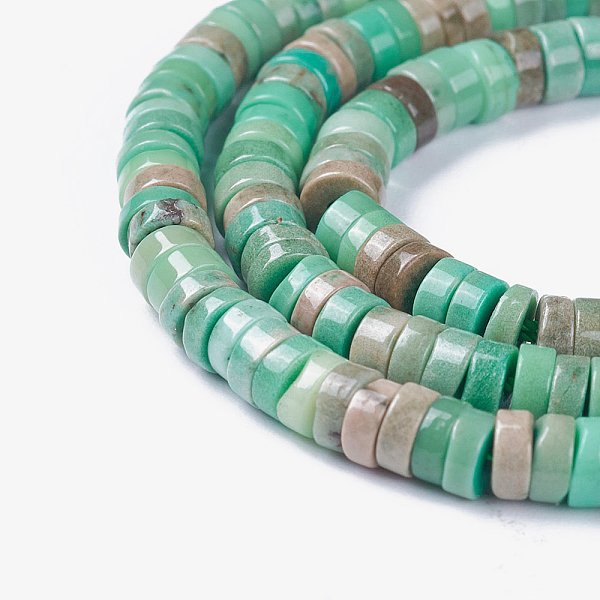 

PandaHall Natural Moss Agate Beads Strands, Heishi Beads, Disc/Flat Round, 5~5.5x1~2mm, Hole: 1mm, about 196pcs/strand, 15.5 inch(39.5cm)...