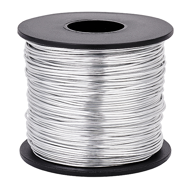 BENECREAT 394 Feet/120M 18Gauge/1mm Silver Aluminum Wire
