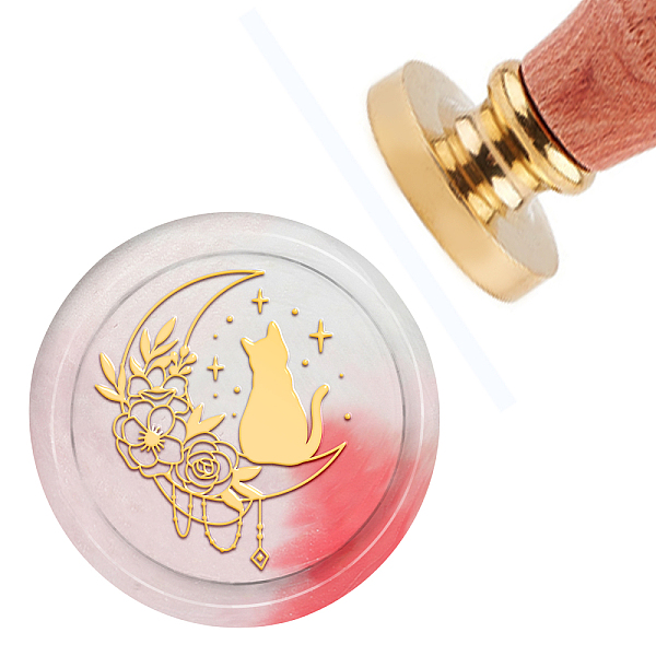 

PandaHall Brass Wax Seal Stamp with Handle, for DIY Scrapbooking, Star Pattern, 3.5x1.18 inch(8.9x3cm) Brass Star