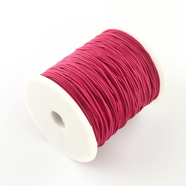 

PandaHall Nylon Thread, Cerise, 1mm, about 153.1 yards(140m)/roll Nylon Red