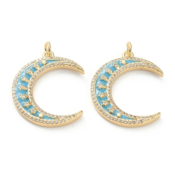 Brass Micro Pave Cl… - image
