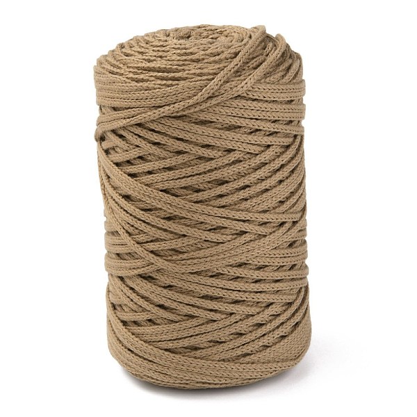 

PandaHall Cotton String Threads, for DIY Crafts, Gift Wrapping and Jewelry Making, Camel, 3mm, about 150m/roll Cotton Brown