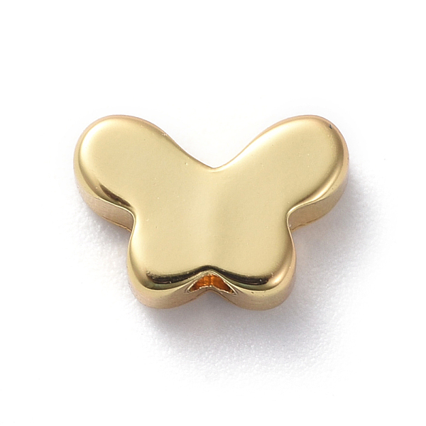 

PandaHall Brass Beads, Long-Lasting Plated, Butterfly, Real 18K Gold Plated, 5x7x2.5mm, Hole: 1mm Brass Butterfly
