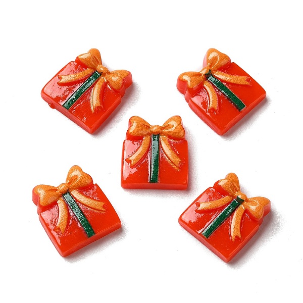 

PandaHall Christmas Opaque Resin Cabochons, Gift Box, Red, 17x15x5mm Resin Box Red