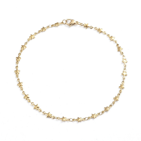 

PandaHall Star 304 Stainless Steel Link Chain Bracelets, with Lobster Claw Clasps, Golden, 10-1/4 inch(26cm) 304 Stainless Steel